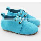 Pure Suede Leather Hard Sole Shoes for Kids thumbnail-3