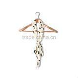 Chiffon Multifunction Skinny Scarf Black Off-white Rectangle Choker thumbnail-2