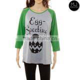 Wholesale Blouse Easter Raglan Tank Top Woman Clothing thumbnail-1