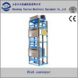 Dish conveyer or dish elevator for restaurants food supplies