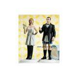 Winter Skiing Wedding Couple Figurine thumbnail-3
