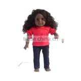 18 inch balck girl doll with vinyl wholesale 2017