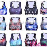 Sexy Women Cycling Sportswear Crossed Straps Sports Bra thumbnail-1