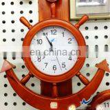 Wood Steering Wheel Wall Clock