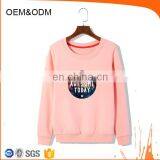 Pink Nylon Fashion Sweatshirt Digital Print Pullover thumbnail-3