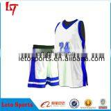 100%polyester Soft Cheap Mesh Basketball Jerseys/ Latest Popular Sublimation Basketball Uniform thumbnail-2