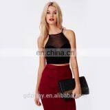 Triada Black Round Neck Net Lace Bralet Top thumbnail-5