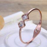 Gold Rose Gold Silver PVD Plating 316L Stainless Steel Bracelet Armbånd Esposa thumbnail-3