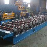Automatic Iron Sheet Trapezoid Roof Wall Plate Cold Roll Forming Machine thumbnail-4