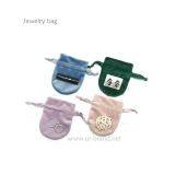 Small Velvet Drawstring Jewelry Pouch Bag For Ring & Necklace Storage thumbnail-1