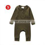 Newborn Infant Cotton Long Sleeve Romper Boy Girls Knitting Jumpsuit Clothes Solid Color Winter Cute Lovely 0-18M thumbnail-5