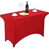 Spandex Table Cover 4ft Royal Blue,Rectangle Stretch Fitted Table Cover or Tablecloth for 4ft Table thumbnail-3