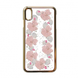 Golden Edge Epoxy Phone Case Flower Phone Case Floral Mobile Cover thumbnail-5