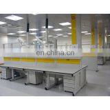 Chemical Metal Work Bench Laboratory Bench With Reagent Rack
