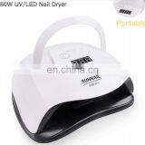 2019 New 80W UV Lamp LED Nail Lamp Nail Dryer For All Gels Polish With 10s/30s/60s/99s Timer Manicure Tool Gel Light thumbnail-2