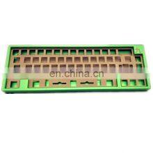 Fast Cnc Anodized Mechanical Aluminum Keyboard Case Custom Cnc Machining Keyboard DIY Kits With Brass, Polycarbonate Plate