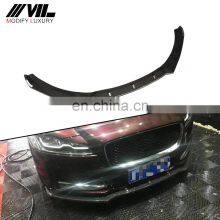 Carbon Fiber Front Bumper Lip Spoiler for Jaguar XF 2016-2018 Not Fit for Sportbrake thumbnail-1