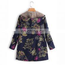 Новый стиль. Женские верхние одежды на осень и зиму: хлопково- льняные цветочные печати, куртки с молнией, свободного кроя, теплые, с термобелым наполнителем и пухом, утепленные thumbnail-5