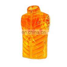 New 9 Places Heated Vest Men Women Usb Jacket Heating Vest Thermal Clothing Hunting Vest Winter BlackS-6XL thumbnail-1
