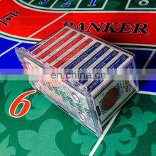 Affordable Favourable Price Custom Acrylic Luxury Transparent Six Deck Discard Tray thumbnail-2