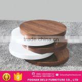 Fancy Durable Expandable Round Coffee Table For Sale thumbnail-1