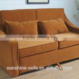 Modern Convertible Bending Wood Hotel Fabric Sofa Bed thumbnail-1