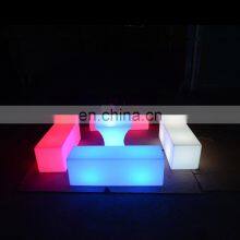 Outdoor Indoor Used Nightclub Lounge Led Furniture Bar Table Led Chairs Sofa Set Light up Sofa Hookah Lounge Furniture Bar Sofa thumbnail-2