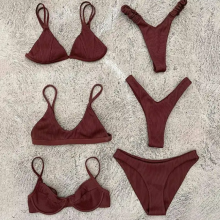 Two Piece Printed High Quality Ladies Swimwear Flex Fit Big Size Bathing Suits for Women Sexy Bikini Set thumbnail-3