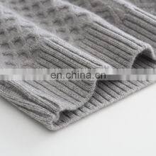 Women's 100% Cashmere Crew Neck Long Sleeved Chunky Cable Knit Casual Pullover Sweater Winter Season thumbnail-5