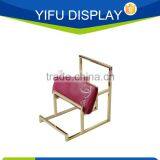 Polished Gold Wallet Display Stand, Metal Wallet Display Rack