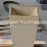 Unique Design Hotel Decoration Bathroom Beige Marble Sinks thumbnail-3