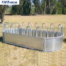 Cattle Round Bale Feeder With Cover Roof and Waterproof Horse Hay Feeder thumbnail-3