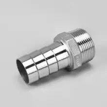 304 Stainless Steel Hexagonal Pagoda Hose Connector, Nipple, Hose Coupling, Water Pipe Fitting, 4-inch, 6-inch, 1-inch thumbnail-3