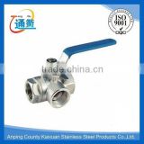 casting 1000 psi stainless steel three ball valve handle