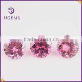 Wholesale Synthetic Round Pink 6mm Cubic Zirconia
