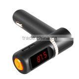 Free Sample BC08 fm Transmitter Bluetooth Handsfree Car Kit MP3 Player USB Car Charger thumbnail-2