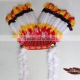 New Products 2016 Indian Feather Headdress And Carnival Feather Headdress For Party Supplies