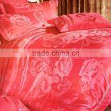 100% Cotton Jacquard Bed Sheet 4 PCS for Wedding