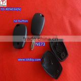 Tongda TD-REN034(N),no button blank key shell with NE73 key blade for Renault