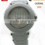 2012 White Thick Ceramic Top Grade Fashion Watch thumbnail-1