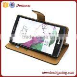 2016 High Quality Wallet Genuine Leather Case for LG G4 Stylus Flip Phone Cases