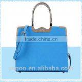 Fresh Colourful PU Tote Handbag for Women thumbnail-3