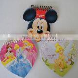 Cute Mini Shaped Plastic Spiral Pocket Notepad