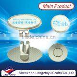 New Custom Metal Printing Magnet Hat Clips With Your Own Logo,Golf Gift Fashion Cap Clip With Epoxy Maker thumbnail-1