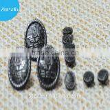 Plating Zinc Alloy Metal Red Antique Copper Screw Jeans Button for Denims