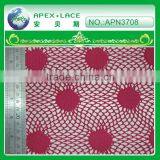 Fashion Trends Polyester Mesh Lace Fabric for Girls Flower Lace Dress-APN3708