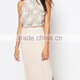 OEM Manufacture Two Pieces Women Fashion Dresses Without Sleeve thumbnail-2