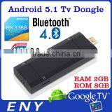 5.1 RK3368 Octa Core 64bit Android 5.1 Lollipop OS 2GB RAM 8GB ROM BT4.0 Kodi 4k mini pc tv stick