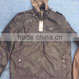 Men Hoody Leather pu Jackets thumbnail-1