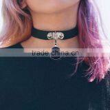 Rock Punk Style Hot Japan Anime Sailor Moon Heart Wings Chocker Leather Necklace Gothic Collar Choker thumbnail-2
